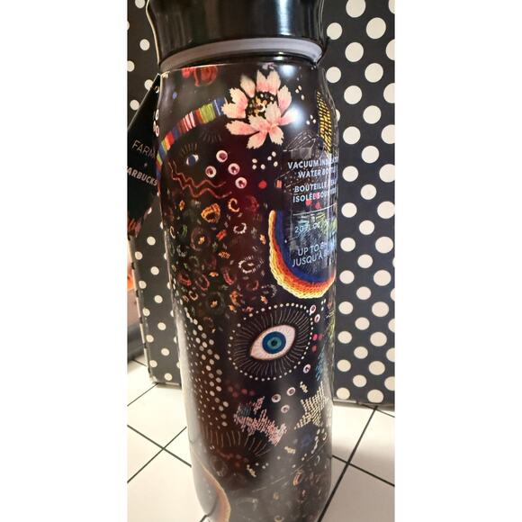 New Starbucks x Farm Rio Borogodo 20 ounce stainless steel water bottle - Picture 3 of 5